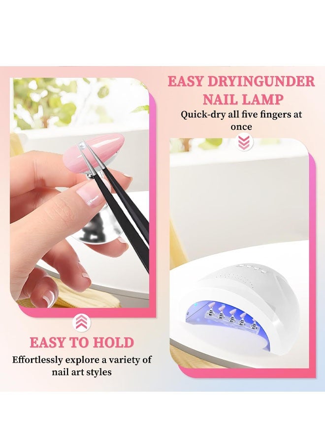 4 Sets Nail Stand for Painting, Sliver Acrylic Nail Holder for Painting Nails, Press on Stand for Beginners, DIY Painting Use, Home  Supplies - Image 2